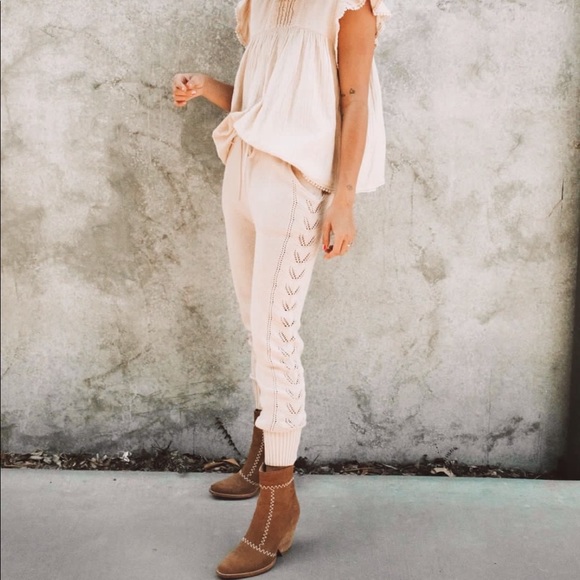 Spell Linda Knit Pants in Sand - Picture 1 of 12